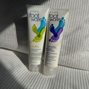 Avon Foot Works Healthy & Beautiful Foot Cream Set New Unopened